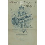 1907 - Seper Gyula műtermi fotója, elegáns öltözékben. A fotó Székely Aladár fényképészeti műtermében készült, Budapesten. Eredeti kabinetfotó / keményhátú fotó / vizitkártya, CDV fotó. (2792352)