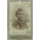 1900-as évek eleje. Bermann László műtermi fotója. Régi fotó / Vizitkártya / CDV fotó. (2792398)