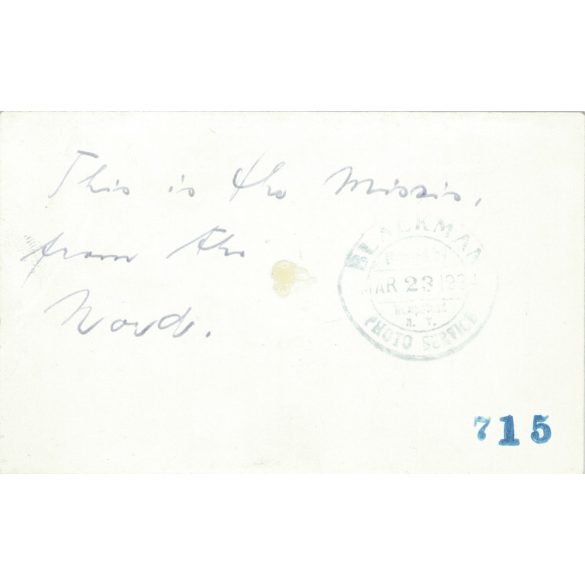 1934 - Németország. A fotót a Blackman fotóstúdió készítette. Impozáns autó, ismeretlen hölgy tulajdonosával. Fekete-fehér eredeti papírkép, régi fotó.  (2792417)
