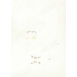 1950-es évek. Babafürdetés, családi fotó. A kép Németországban készült. Fekete-fehér eredeti papírkép, régi fotó. (2792423)