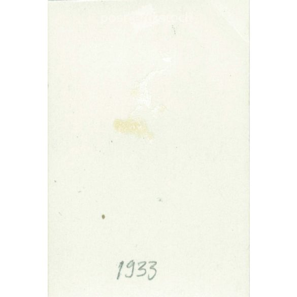 1933. Németország. Fiatal férfi, feltehetően katona. Fekete-fehér eredeti papírkép, régi fotó.  (2792460)