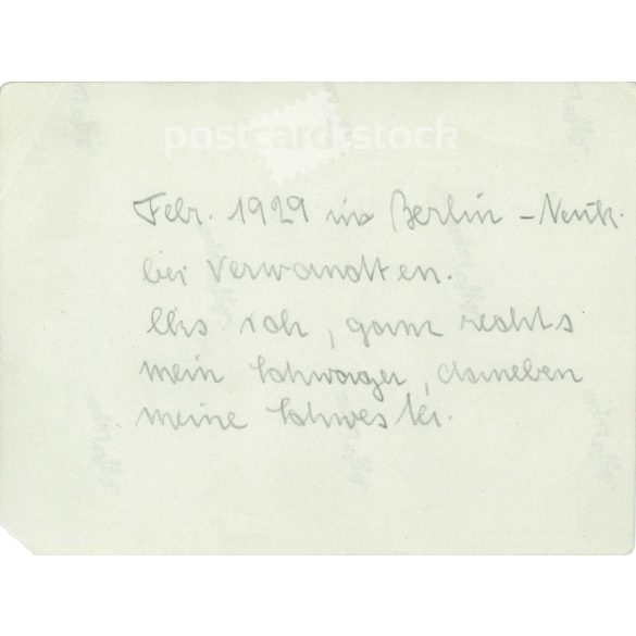 1929. Németország. Vidám társaság. Fekete-fehér eredeti papírkép, régi fotó.  (2792461)