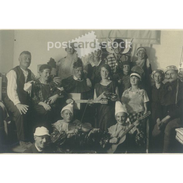 1930-as évek. Németország. Alkalmi színtársulat. Fekete-fehér eredeti papírkép, régi fotó.  (2792462)