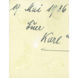 1936. Németország. Fiatal férfi egészalakos fotója, repülős sapkában. Fekete-fehér eredeti papírkép, régi fotó. (2792478)