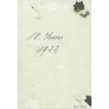 1922. Németország. Szomorú ikrek. A kép készítője és a rajta szereplők személye ismeretlen. Fekete-fehér eredeti papírkép, régi fotó. (2792529)