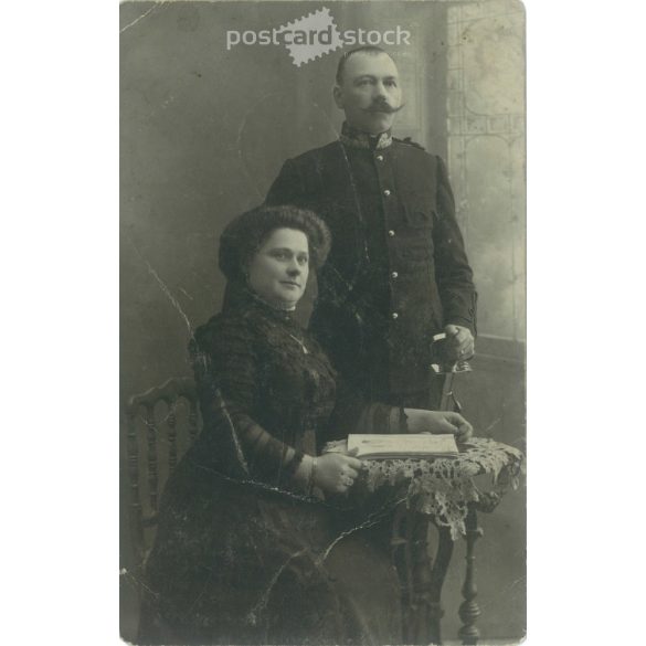 1900-as évek eleje. A felvétel Magyarországon készült. Eredeti papírkép. Fekete-fehér régi fotólap, képeslap. Készítője ismeretlen. (2792537)
