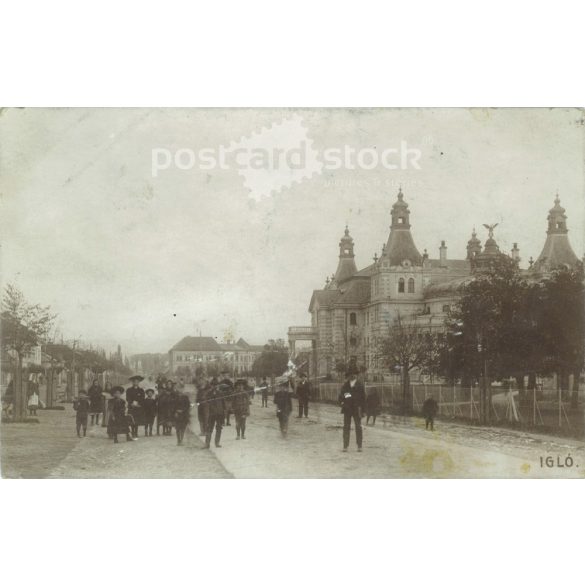 1910-es évek. Igló. Eredeti papírkép. Fekete-fehér régi fotólap, képeslap. Ferencz D. kiadása. (2792543)