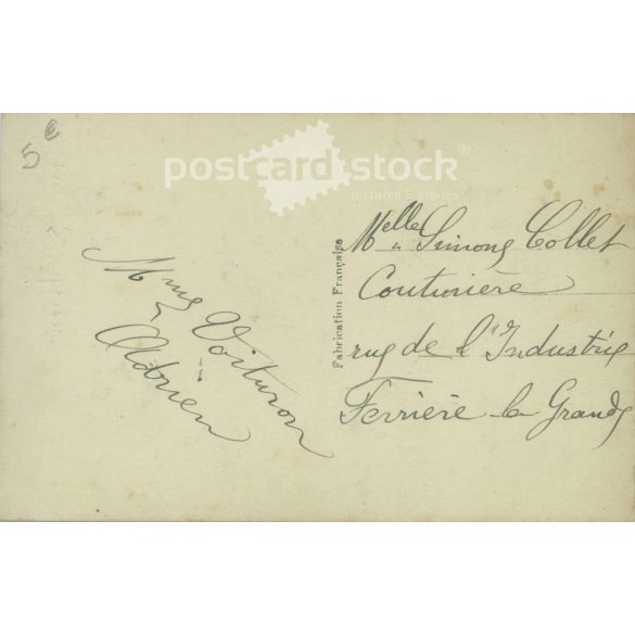1900-as évek. Romantikus régi képeslap. Színezett fotólap. (2792551)