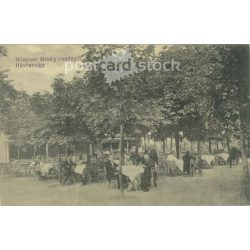   1913. Wippner Mihály vendéglő, Hűvösvölgy. Eredeti papírkép. Régi fotó. Fekete-fehér fotólap, képeslap. (2792569)