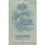 1911 - Miskolc. Ábrahám István, Dunky Fivértek fényképészeti műterem munkája. Oroszlányi Margit fotója. Régi fotó, vizitkártya, CDV fotó. (2792603)