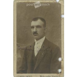   1916 - Szabáry János igazolvány fotója. Régi fotó, vizitkártya, CDV fotó. (2792604)