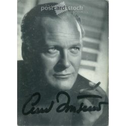   Curd Jürgens német–osztrák színpadi, film- és televíziós színész, dedikált fotója. Papírkép, reprodukció. (2792644)