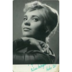   Milena Zahrynowska cseh filmszínésznő, dedikált fotója. 1961. Eredeti papírkép. Régi fotó. (2792645)