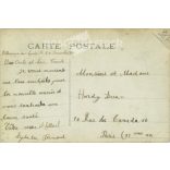 1915. Üdvözlőlap. Eredeti papírkép. Régi fotó. Színezett fotólap, régi képeslap. (2792647)