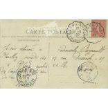 1907 - Húsvéti képeslap. Eredeti papírkép. Régi fotó. Színezett fotólap, régi képeslap. (2792648)