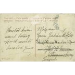 1900-as évek közepe. Újévi üdvözlet. Litografált, egyedi grafika. (2792652)