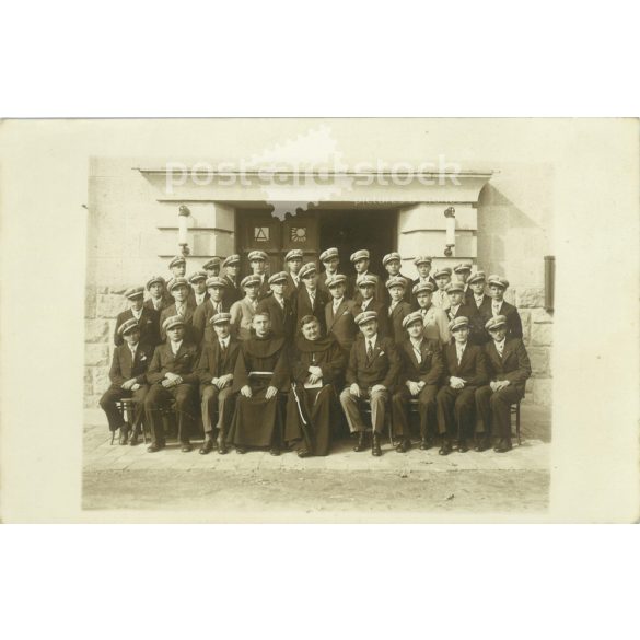 1937 - Északi Katolikus Legényegylet. Eredeti papírkép. Régi fotó. Fekete-fehér fotólap, régi képeslap. (27925718)