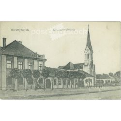   Berettyújfalu. Királyi Járásbíróság.  Eredeti papírkép. Régi fotó. Fekete-fehér fotólap, régi képeslap. (27925747)