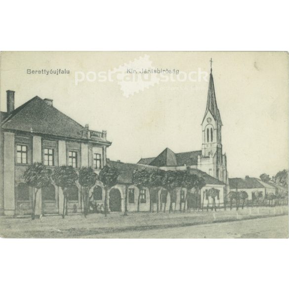 Berettyújfalu. Királyi Járásbíróság.  Eredeti papírkép. Régi fotó. Fekete-fehér fotólap, régi képeslap. (27925747)