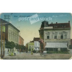   1918 - Déva látképe. Eredeti papírkép. Régi fotó. Színezett fotólap, régi képeslap. (2792751)