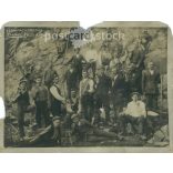 1920-as évek. Észak-magyarországi „Tarmat” felső bánya. A képen szereplők személye és a kép készítője ismeretelen. Eredeti papírkép. Fekete-fehér régi fotó. (2792772)