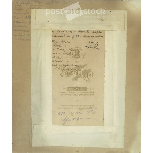 1800-as évek vége. Középkorú pár műtermi fotója. A képen szereplők személye és a kép készítője ismeretelen. Régi fotó, eredeti kabinetfotó / keményhátú fotó. (2792773)