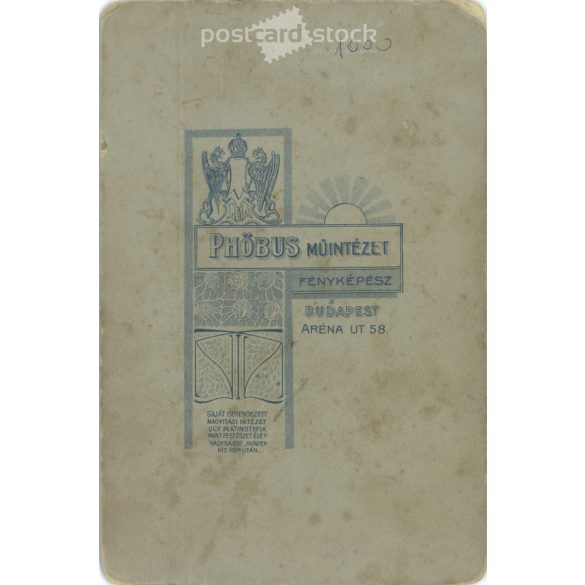 1910-es évek. Hölgyek és gyerekek kalapban. A képen szereplők személye ismeretelen. A kép készítője Breuer Mátyás. Máriaremete. Régi fotó, eredeti kabinetfotó / keményhátú fotó. (2792782)
