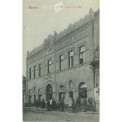   1914 - Központi szálloda, Szentes. Rázsó Manó kiadása. Eredeti régi fotó. Fekete-fehér fotólap, régi képeslap. (2792825)