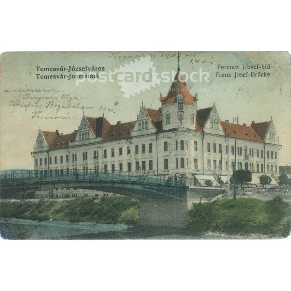 1906 - Temesvár, Józsefváros. Színezett fotólap, képeslap. (2792838)