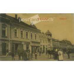  1915 - Sároraljaújhely, Vekerle tér. Színezett fotólap, képeslap. (2792841)