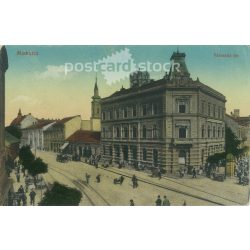   1912 - Városház tér, Miskolc. Eredeti papírkép. Színezett fotólap, régi képeslap. (2792844)