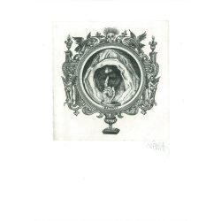   Vén Zoltán (1941-): Kisgaléria. Jelzett, eredeti rézkarc. Festmény/grafika. (2792854)