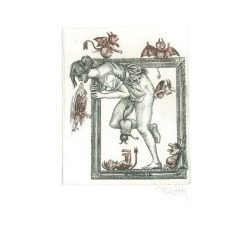   Vén Zoltán (1941-): Kisgaléria. Jelzett, eredeti rézkarc. Festmény/grafika. (2792856)