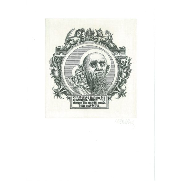 Vén Zoltán (1941-): Kisgaléria. Jelzett, eredeti rézkarc. Festmény/grafika. (2792858)