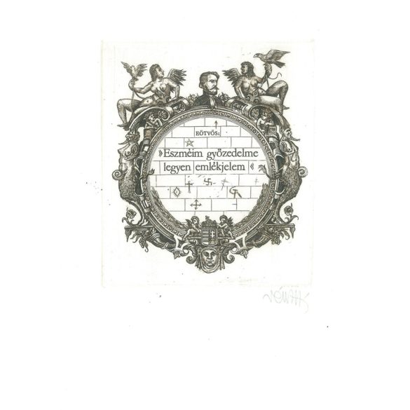 Vén Zoltán (1941-): Kisgaléria. Jelzett, eredeti rézkarc. Festmény/grafika. (2792860)