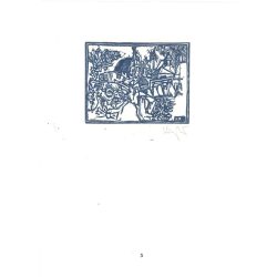   Kőnig Róbert: Cornwalltól Edinburghig 1987 - grafikai epigrammák. Penzance X3. Jelzett, eredeti fametszet. Festmény és grafika kategória. (2792869)