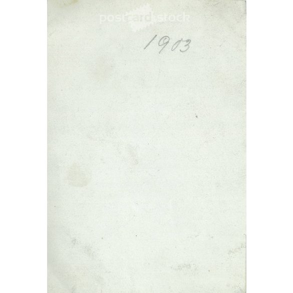 1903 - Családi csoprtkép a verandán. A képen szereplők és a kép készítője ismeretlen. Eredeti papírkép, fekete-fehér fotó. (2792965)