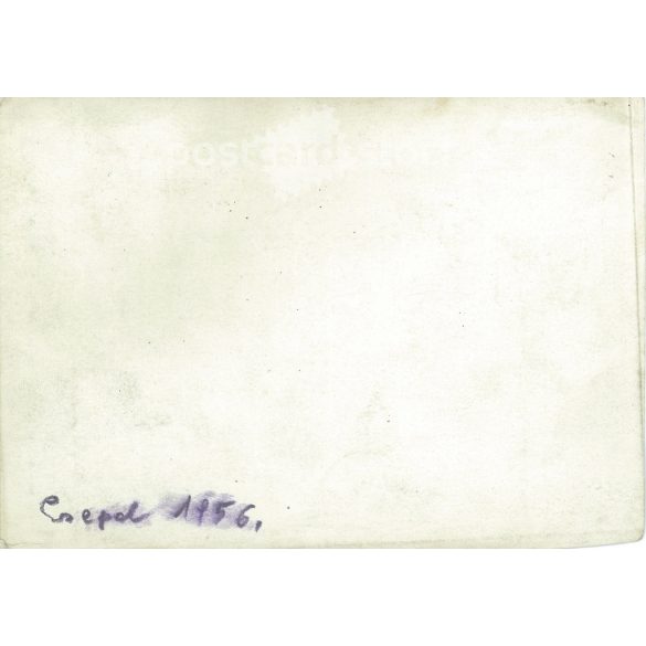 1956 - Csoportkép, Csepel. A képen szereplők és a kép készítője ismeretlen. Eredeti papírkép, fekete-fehér fotó. (2792975)