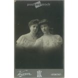 1906 - Brassó, Aranka és Margit. Régi fotó / Kabinetfotó / keményhátú fotó. (2793056)