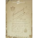 Mindszenty Béla fotóműtermének felvétele, Pozsony. Fiatal pár műtermi fotója. A képen szereplők személye ismeretlen. Eredeti kabinetfotó / keményhátú fotó / vizitkártya, CDV fotó. (2793442)