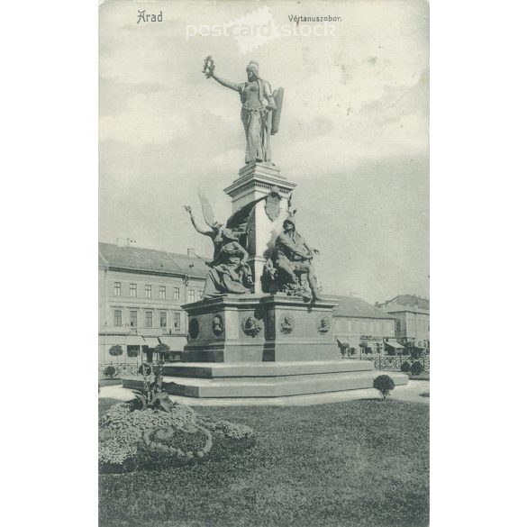 1916 - Az aradi vértanúk emléke. Eredeti papírkép. Régi fotó. Fekete-fehér fotólap, képeslap. (2793449) 