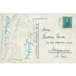 1933 - Leiningen–Westerburg Károlyt a 19. sorezred legényei annyira szerették, hogy még az 1849. február 24-i cibakházi csatában életük árán is kimentik az osztrák fogságból. Fekete-fehér litografált, régi képeslap. (2793467)