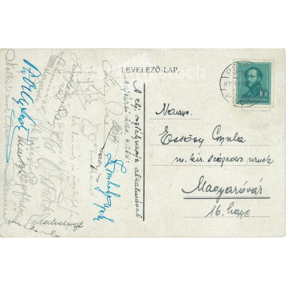 1933 - Leiningen–Westerburg Károlyt a 19. sorezred legényei annyira szerették, hogy még az 1849. február 24-i cibakházi csatában életük árán is kimentik az osztrák fogságból. Fekete-fehér litografált, régi képeslap. (2793467)