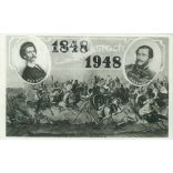 1948 - Kápolnai csata. Than Mór vízfestménye. Fekete-fehér régi képeslap. (2793472)