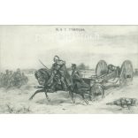 1909 - Kápolnai csata (A. V. Pettenkofen litográfiája), fekete-fehér régi képeslap. (2793473)