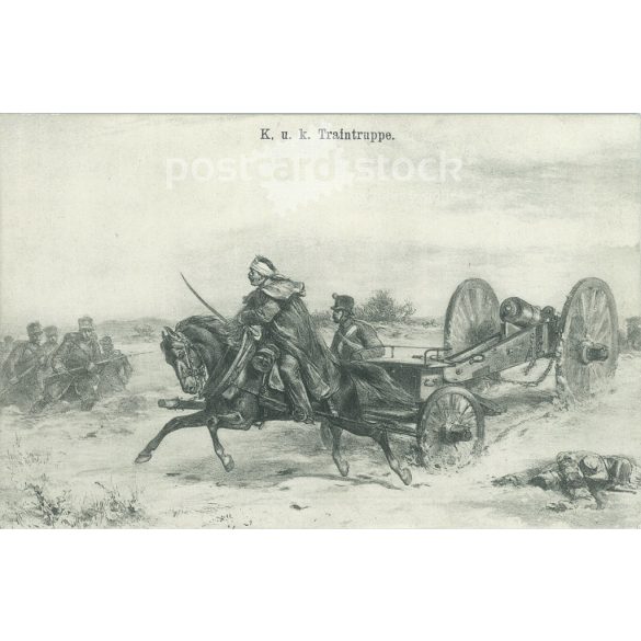1909 - Kápolnai csata (A. V. Pettenkofen litográfiája), fekete-fehér régi képeslap. (2793473)