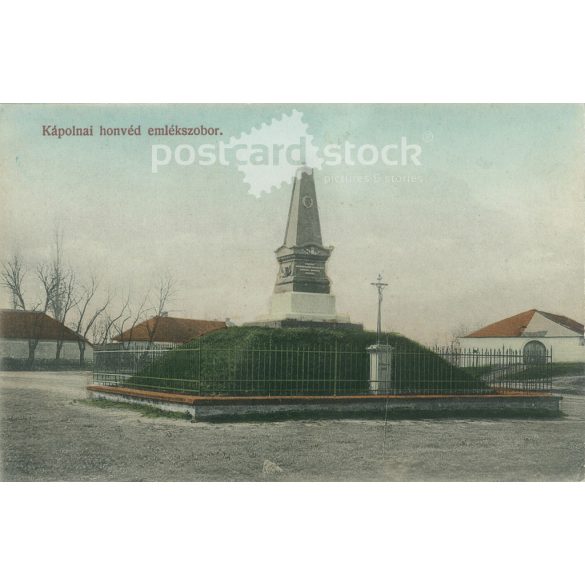 1910-es évek. Kápolna. Honvéd emlékmű. Színezett fotólap, képeslap. (2793476)