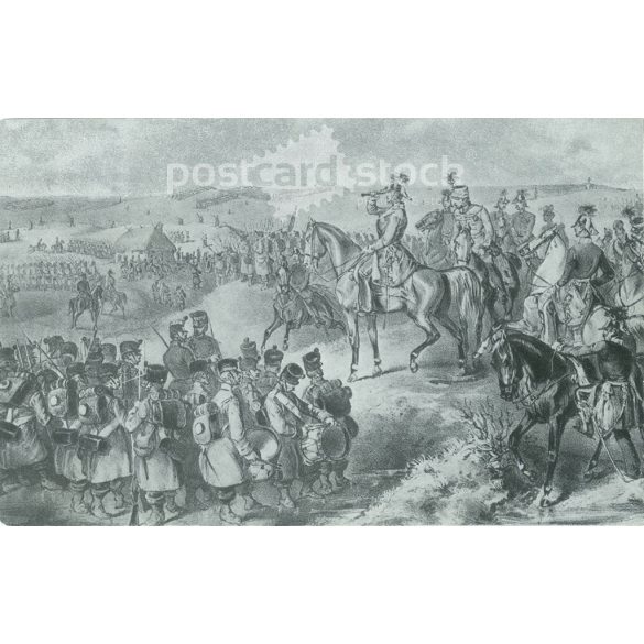 1910-es évek. Jellasics a tápióbicskei csatában. Régi képeslap. (2793493)
