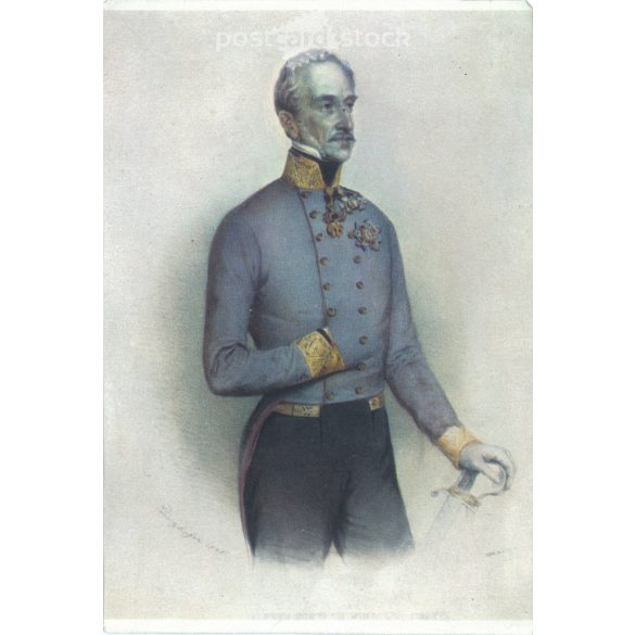1933 - Windisch-Gratz, Alfred zu, herceg (1787-1862) osztrák tábornagy. Litografált, régi képeslap. (2793498)