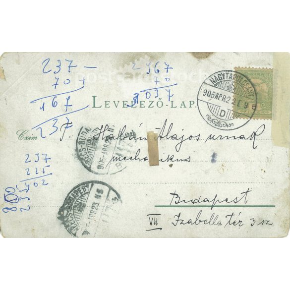 1905 - Ószőnyi csata. Komárom előtt. Régi képeslap. (2793514)